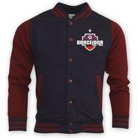 FC Barcelona Junior College Baseball Jacket in Navy | Size: 3-4 Years