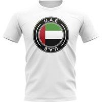 United Arab Emirates Junior UAE Football Badge T-Shirt White | Size: 3-4 Years