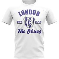 Chelsea FC Junior Established Football T-Shirt in White | Size: 7-8 Years