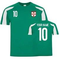 Northern Ireland Junior Sports Training Jersey Your Name in Green | Size: 5-6 Years