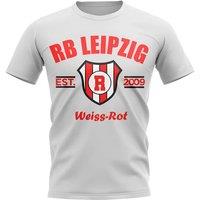 Red Bull Leipzig Junior Rb Leipzig Established Football T-Shirt in White | Size: 7-8 Years