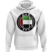 United Arab Emirates Junior UAE Football Badge Hoodie White | Size: 7-8 Years