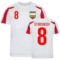 Bulgaria Junior Hristo Stoichkov Sports Training Jersey in White | Size: 7-8 Years