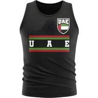United Arab Emirates Junior UAE Core Football Country Sleeveless Tee Black | Size: 12-13 Years