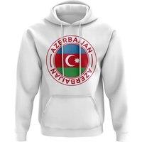 Azerbaijan Junior Football Badge Hoodie in White | Size: 9-11 Years