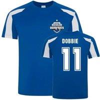 QoS Junior Stephen Dobbie Queen Of The South Sports Training Jersey in Blue | Size: 3-4 Years