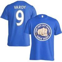 Leicester City FC Junior Leicester Vardy Chat Get Banged Logo T-Shirt - Vardy 9 in Blue | Size: 3-4 Years
