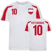 Poland Junior Sports Training Jerseys - Krychowiak 10 | Size: 7-8 Years