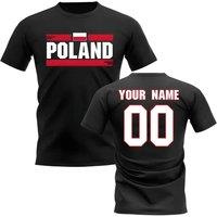 Poland Junior Fan Football T-Shirt black | Size: 7-8 Years