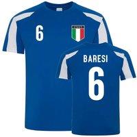 Italy Junior Franco Baresi Sports Training Jersey in Blue | Size: 3-4 Years