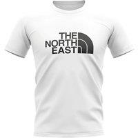 Newcastle United FC Junior Newcastle The North East T-Shirt in White | Size: 12-13 Years