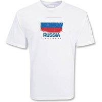 Russia Junior Football T-Shirt in White | Size: 12-13 Years