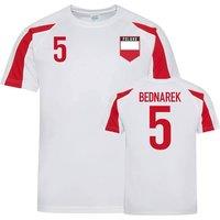 Poland Junior Sports Training Jerseys - Bednarek 5 | Size: 5-6 Years