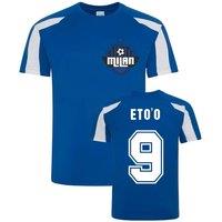 Inter Milan Junior Samuel Eto'O Sports Training Jersey in Blue | Size: 5-6 Years