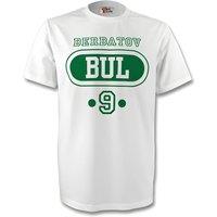 Bulgaria Junior Dimitar Berbatov Bul T-Shirt in White | Size: 12-13 Years
