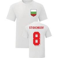 Bulgaria Junior Hristo Stoichkov National Hero Tee in White | Size: 5-6 Years