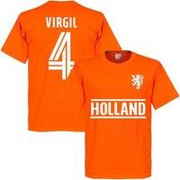 Netherlands Junior Holland Virgil Team T-Shirt in Orange | Size: 3-4 Years