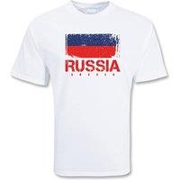 Russia Junior Soccer T-Shirt in White | Size: 5-6 Years