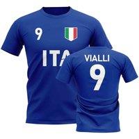 Italy Junior Gianluca Vialli Country Code Hero T-Shirt in Dark Blue | Size: 3-4 Years