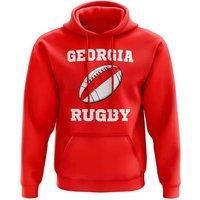 Georgia Junior Rugby Ball Hoody Red | Size: 12-13 Years