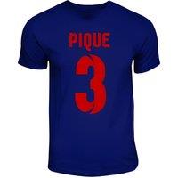 FC Barcelona Junior Gerard Pique Hero T-Shirt in Navy | Size: 7-8 Years