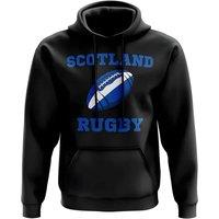 Scotland Junior Rugby Ball Hoody Black | Size: 3-4 Years