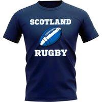 Scotland Junior Rugby Ball T-Shirt Navy | Size: 3-4 Years