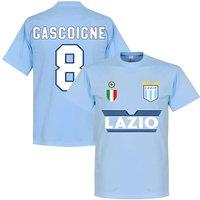 England Junior Lazio Paul Gascoigne 8 Team T-Shirt - Sky in Blue | Size: 7-8 Years