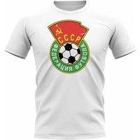 Russia Junior Cccp Vintage Badge T-Shirt in White | Size: 9-11 Years