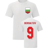 Bulgaria Dimitar Berbatov National Hero Tee in White | Size: 5-6 Years
