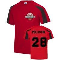Manchester United FC Junior Facundo Pellistri Manchester Sports Training Jersey in Red | Size: 5-6 Years