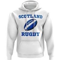 Scotland Junior Rugby Ball Hoody White | Size: 3-4 Years