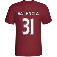West Ham United FC Junior Enner Valencia West Ham Hero T-Shirt in Maroon | Size: 12-13 Years