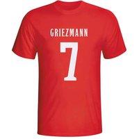 Atletico Madrid Junior Antoine Griezmann Hero T-Shirt in Red | Size: 5-6 Years
