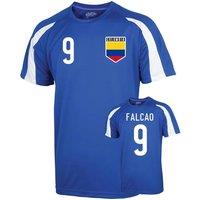 Colombia Junior Sports Training Jersey - Falcao 9 in Blue | Size: 5-6 Years