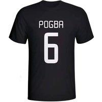 Juventus Junior Paul Pogba Hero T-Shirt in Black | Size: 5-6 Years