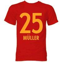 Bayern Munich Junior Thomas Muller Hero T-Shirt in Red | Size: 7-8 Years