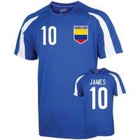 Colombia Junior Sports Training Jersey - James 10 in Blue | Size: 3-4 Years