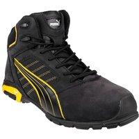 Puma Safety Men's 'Amsterdam Mid' Leather Safety Boots in Black | Size: 6.5