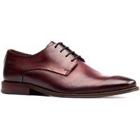 Base London Men's Marley Plain Toe Derby Shoe in Wine | Size: 6