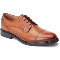 Base London Men's Magnus Toe-Cap Derby in Tan | Size: 7