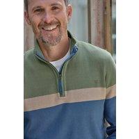 WoolOvers Men's Cotton Half Zip Jumper | Size: Large