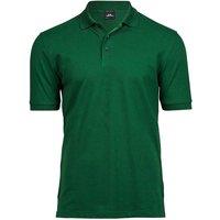 TEE JAYS Men's Luxury Stretch Pique Polo Shirt in Green | Size: 3XL
