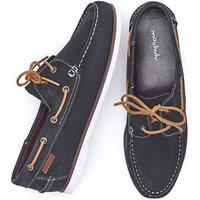 Moshulu Men's 'Kingsand' Nubuck Deck Shoes in Navy | Size: 10