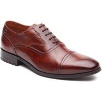 Base London Men's Portico Toe Cap Oxford Shoe in Tan | Size: 6