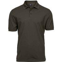 TEE JAYS Men's Luxury Stretch Pique Polo Shirt in Dark Olive | Size: 3XL