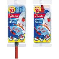 Vileda SuperMocio 3Action XL Mop kit with extra refill 167042 in Red
