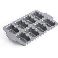 KitchenAid Metal Bakeware Mini Rectangular Cake Pan in Light Grey