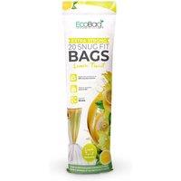 ECOBAG NOT ALL BAGS ARE EQUAL 20 Pack Kitchen Drawstring Bin Liner - 30L - 25 Microns(465 x 750mm) in White