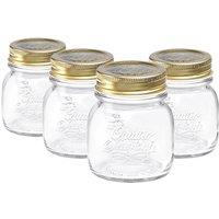 Bormioli Rocco Quattro Stagioni Glass Preserving Jars 150ml Clear Pack of 4
